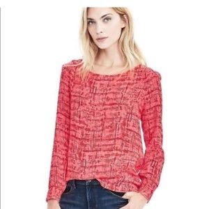 Vibrant pink and red blouse